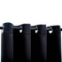 vidaXL Blackout Curtain with Metal Rings Black 290x245 cm - Image 3