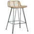 vidaXL Bar Chairs 2 pcs Natural Rattan - Image 2