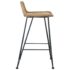 vidaXL Bar Chairs 2 pcs Natural Rattan - Image 4