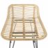 vidaXL Bar Chairs 2 pcs Natural Rattan - Image 6
