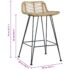 vidaXL Bar Chairs 2 pcs Natural Rattan - Image 8