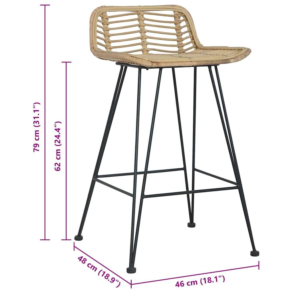 8719883722276_g_en_hd_7 vidaXL Bar Chairs 2 pcs Natural Rattan - Image 8