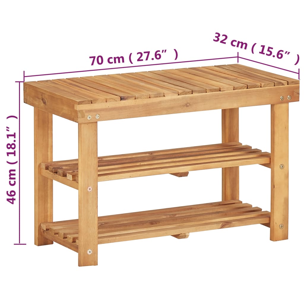 8719883722986_g_en_hd_4 vidaXL Shoe Rack 70x32x46 cm Solid Acacia Wood - Image 5
