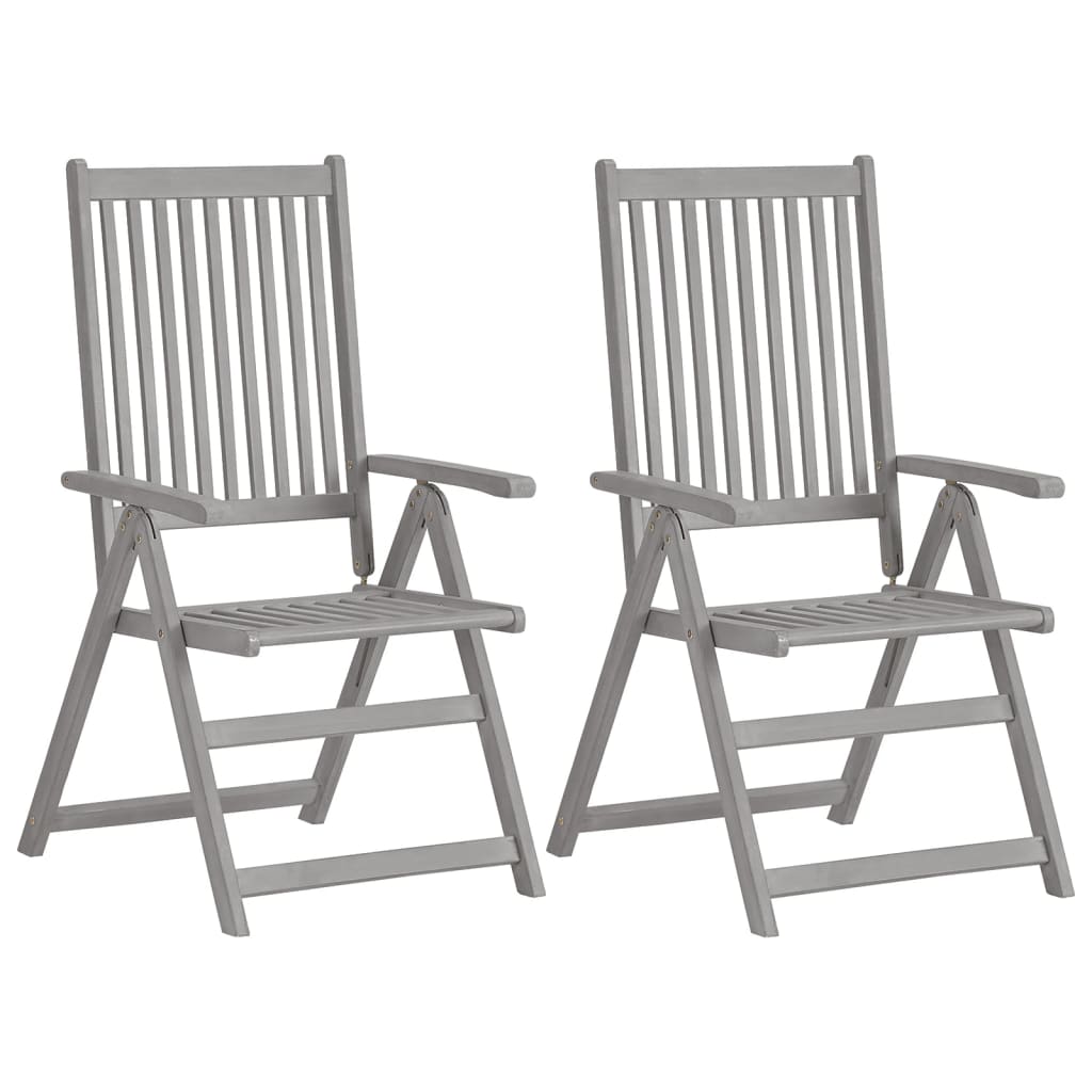 8719883723068_a_en_hd_1 vidaXL Garden Reclining Chairs 2 pcs Grey Solid Wood Acacia - Image 1