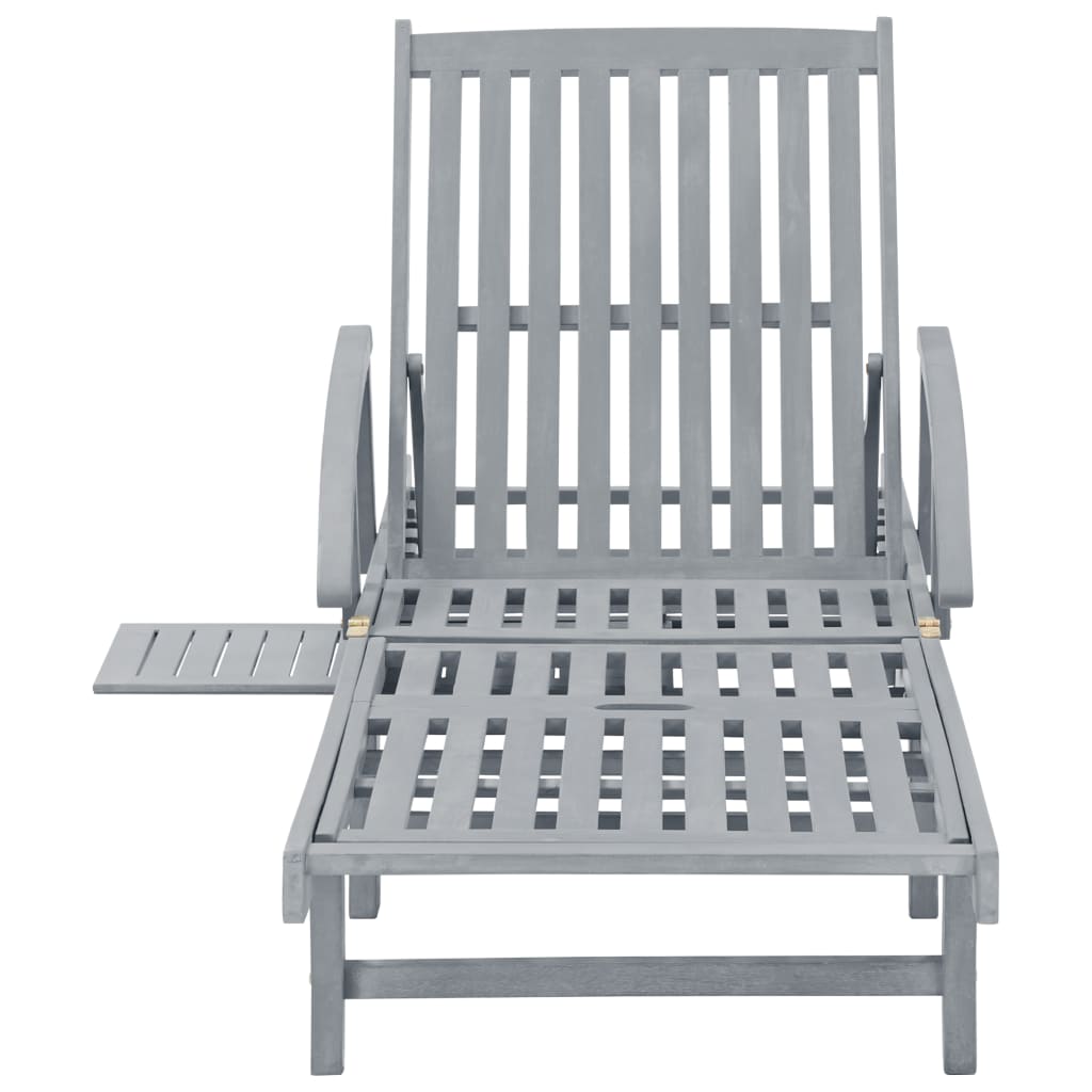 8719883723075_g_en_hd_1 vidaXL Garden Sun Lounger Grey Solid Acacia Wood - Image 2