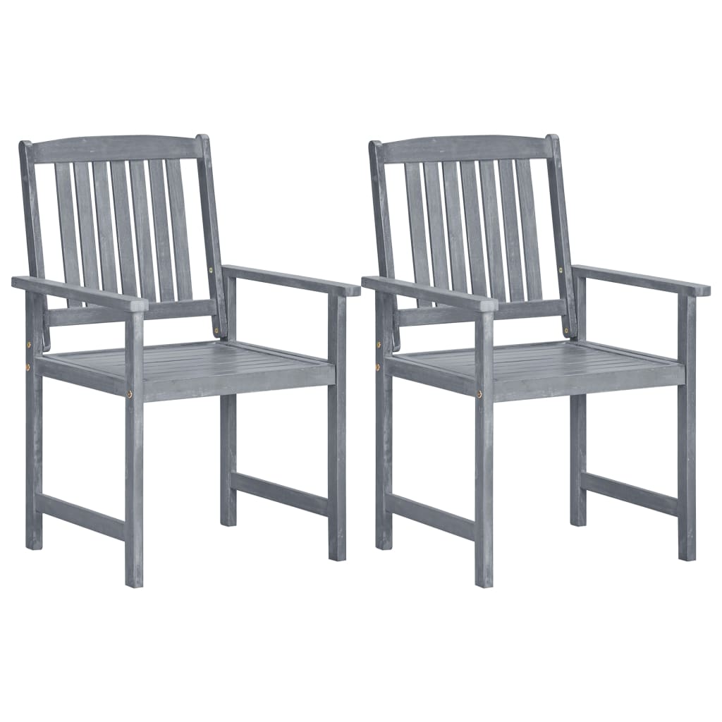 8719883723129_a_en_hd_1 vidaXL Garden Chairs 2 pcs Grey Solid Acacia Wood - Image 1