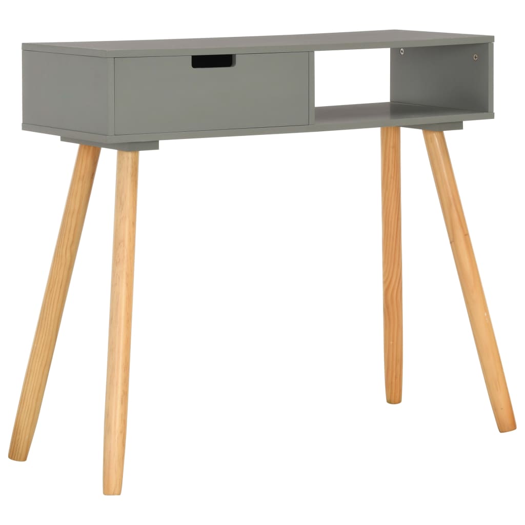 8719883723266_a_en_hd_1 vidaXL Console Table Grey 80x30x72 cm Solid Pinewood - Image 1