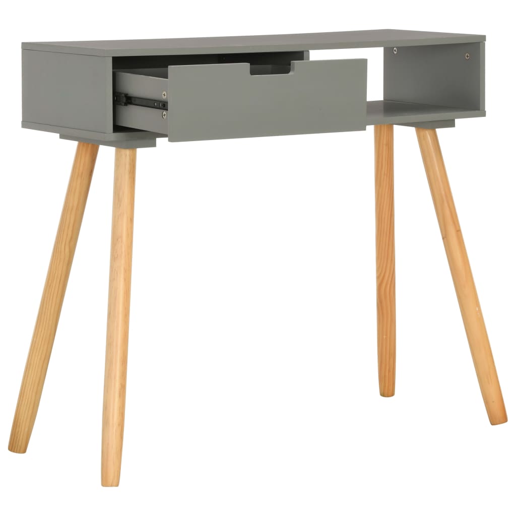 8719883723266_g_en_hd_1 vidaXL Console Table Grey 80x30x72 cm Solid Pinewood - Image 2