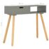 vidaXL Console Table Grey 80x30x72 cm Solid Pinewood - Image 9