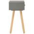 vidaXL Bedside Tables 2 pcs Grey Solid Pinewood - Image 7