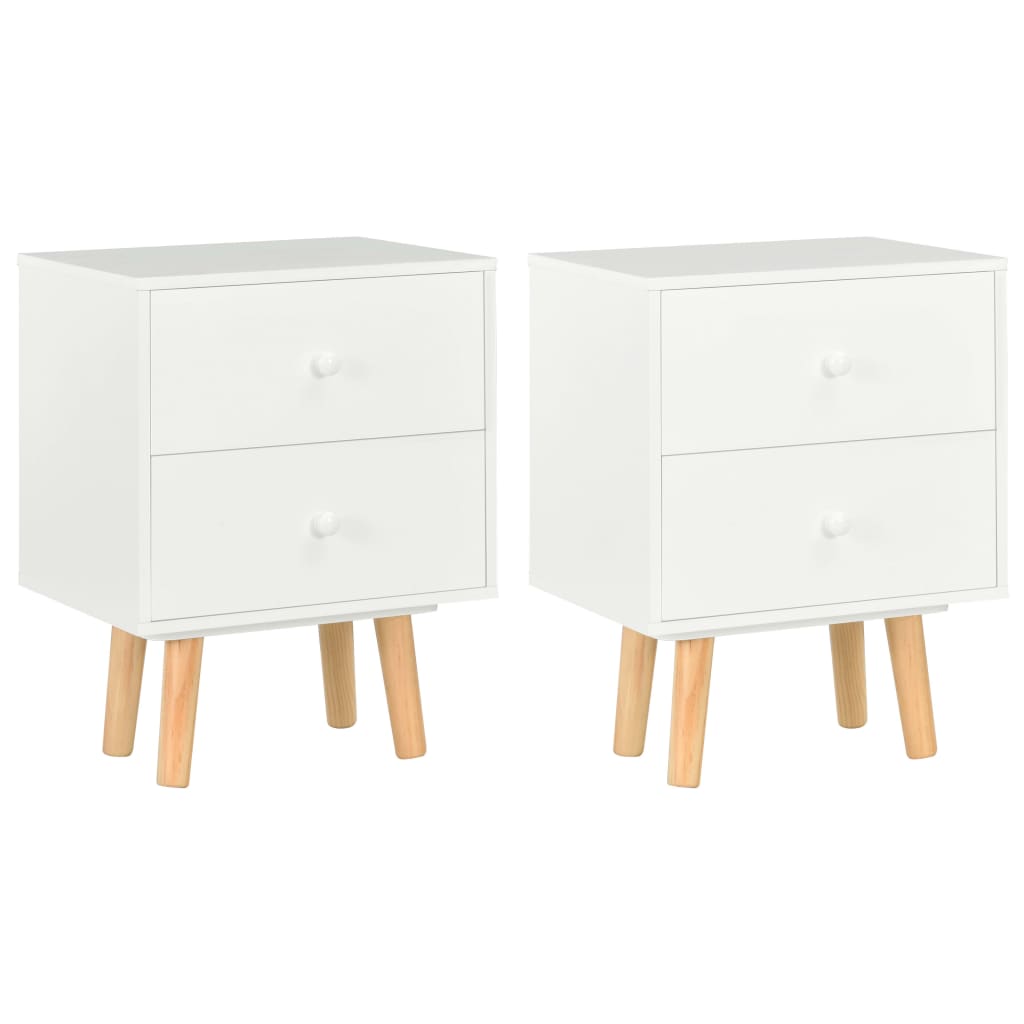 8719883723327_a_en_hd_1 vidaXL Bedside Cabinets 2 pcs White 40x30x50 cm Solid Pinewood - Image 1