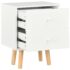 vidaXL Bedside Cabinets 2 pcs White 40x30x50 cm Solid Pinewood - Image 6