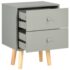 vidaXL Bedside Cabinets 2 pcs Grey 40x30x50 cm Solid Pinewood - Image 4