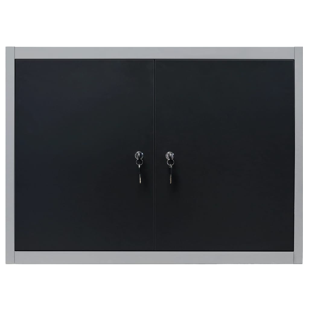 8719883723600_g_en_hd_2 vidaXL Wall Mounted Tool Cabinet Industrial Style Metal Grey and Black - Image 4