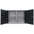 vidaXL Wall Mounted Tool Cabinet Industrial Style Metal Grey and Black - Image 6