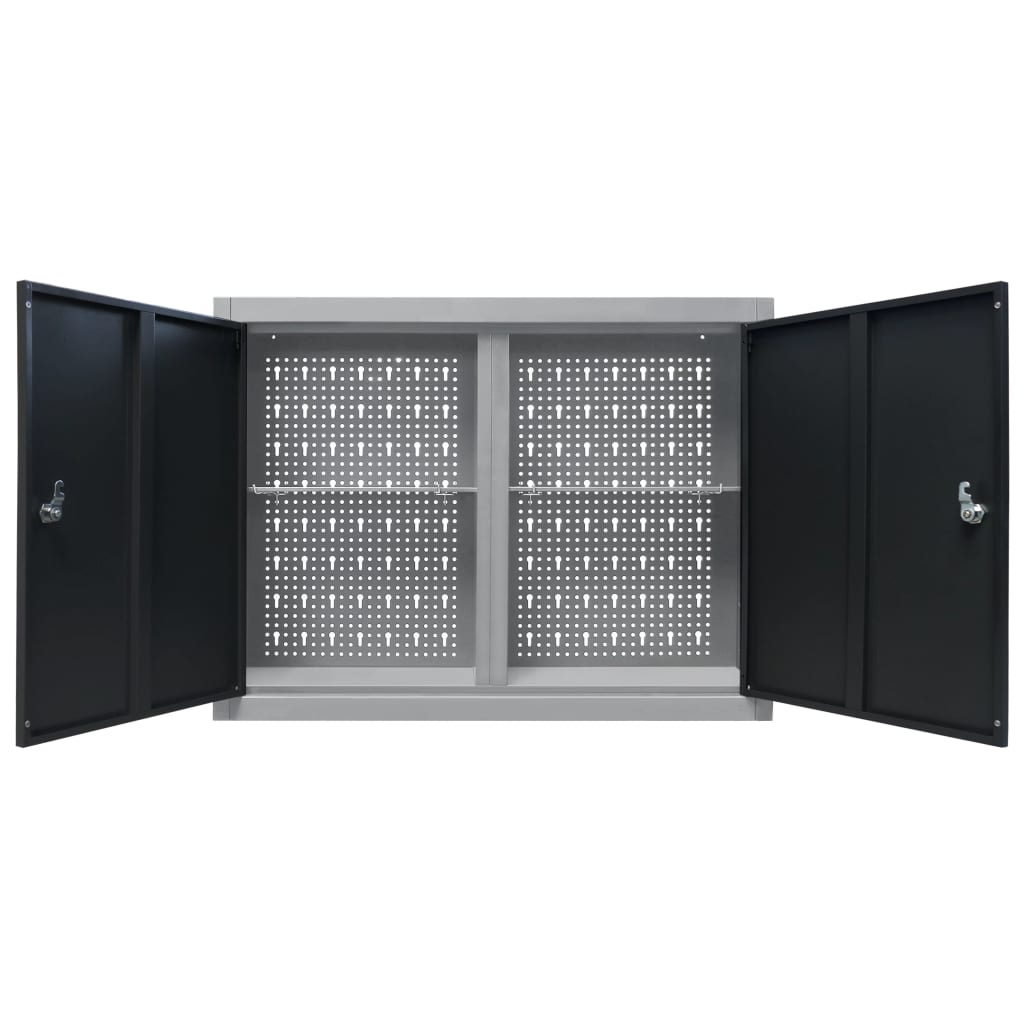 8719883723600_g_en_hd_4 vidaXL Wall Mounted Tool Cabinet Industrial Style Metal Grey and Black - Image 6