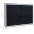 vidaXL Wall Mounted Tool Cabinet Industrial Style Metal Grey and Black - Image 9