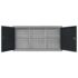 vidaXL Wall Mounted Tool Cabinet Industrial Style Metal Grey and Black - Image 6