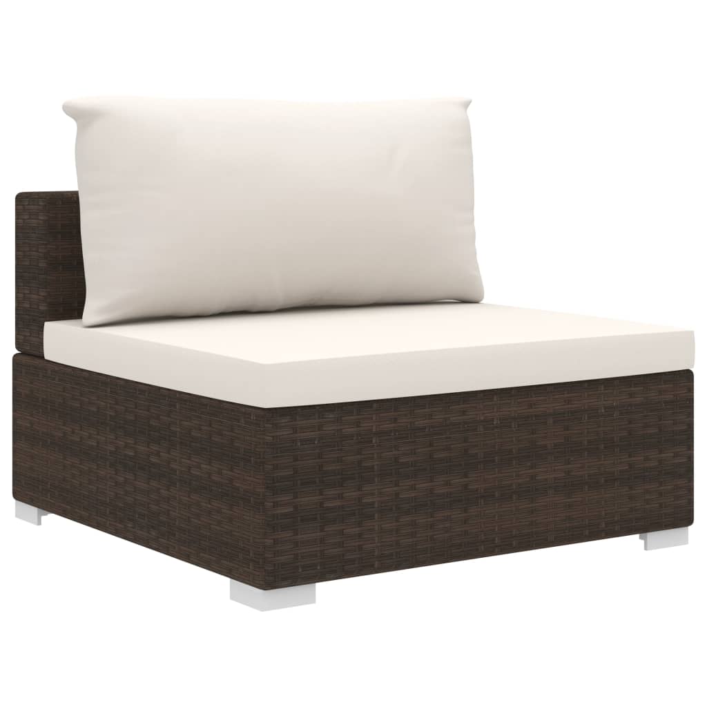 8719883724881_g_en_hd_3 vidaXL 6 Piece Garden Lounge Set with Cushions Poly Rattan Brown - Image 5