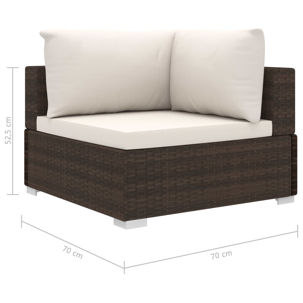 8719883724881_g_en_hd_5 vidaXL 6 Piece Garden Lounge Set with Cushions Poly Rattan Brown - Image 7