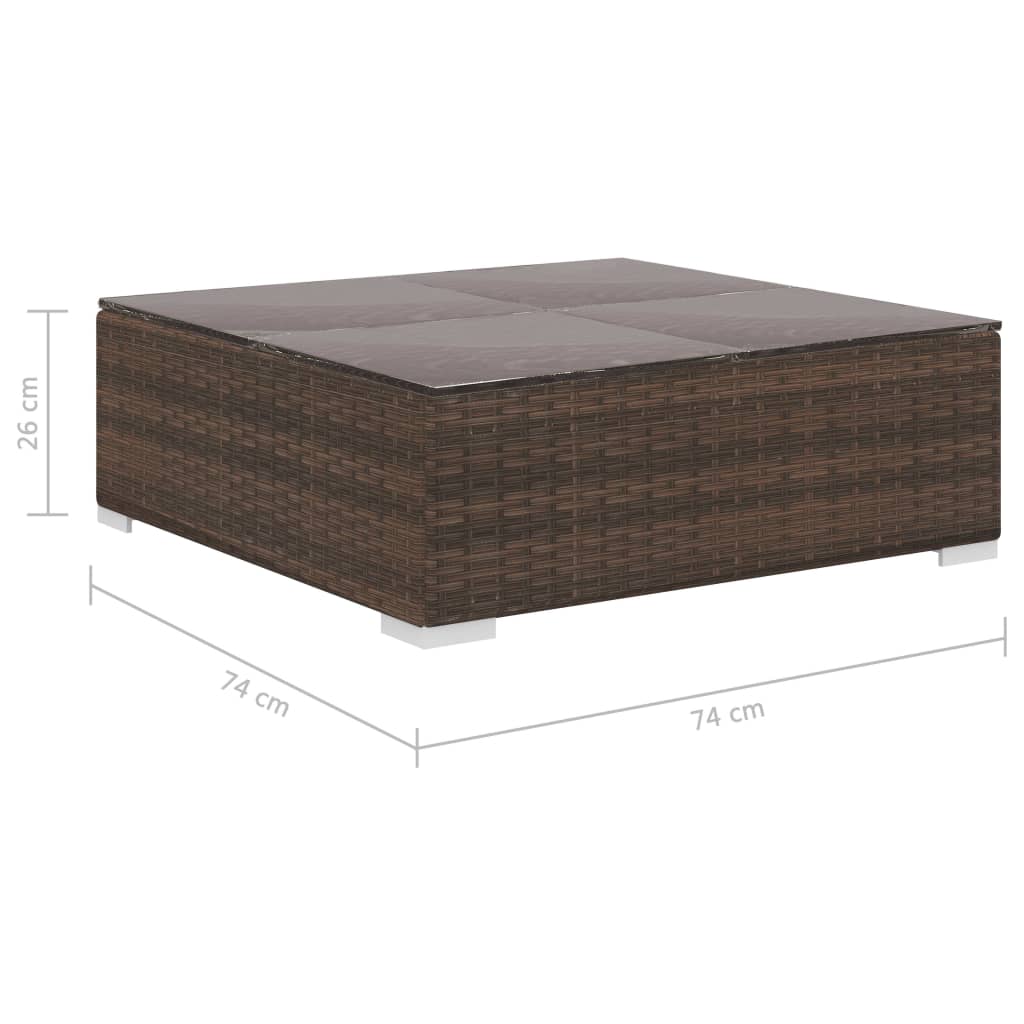 8719883724881_g_en_hd_7 vidaXL 6 Piece Garden Lounge Set with Cushions Poly Rattan Brown - Image 9