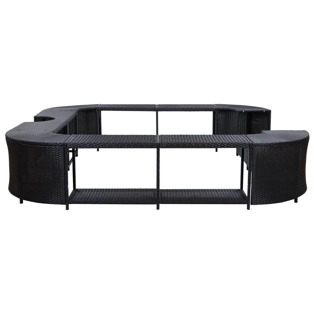 8719883726373_g_en_hd_3 vidaXL Square Spa Surround Black 268 x 268 x 55 cm Poly Rattan - Image 4