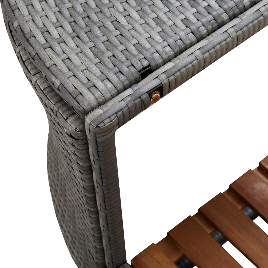 8719883726380_g_en_hd_4 vidaXL Square Spa Surround Grey 268 x 268 x 55 cm Poly Rattan - Image 5