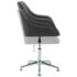 vidaXL Swivel Office Chair Dark Grey Fabric - Image 5