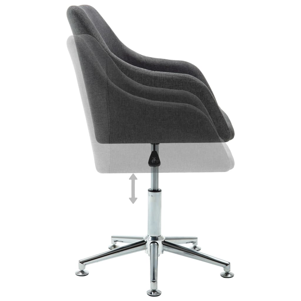 8719883726748_g_en_hd_4 vidaXL Swivel Office Chair Dark Grey Fabric - Image 5