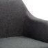 vidaXL Swivel Office Chair Dark Grey Fabric - Image 6