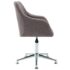 vidaXL Swivel Office Chair Taupe Fabric - Image 3