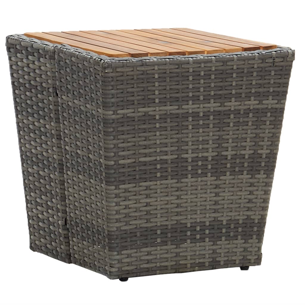 8719883727486_a_en_hd_1 vidaXL Tea Table Grey 41.5x41.5x43 cm Poly Rattan and Solid Acacia Wood - Image 1
