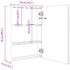 vidaXL LED Bathroom Mirror Cabinet 50x13x70 cm - Image 8