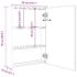 vidaXL LED Bathroom Mirror Cabinet 50x13x70 cm - Image 8