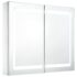 vidaXL LED Bathroom Mirror Cabinet 80x12.2x68 cm - Image 2