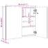 vidaXL LED Bathroom Mirror Cabinet 80x12.2x68 cm - Image 8