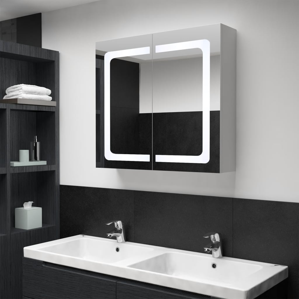8719883728483_m_en_hd_1 vidaXL LED Bathroom Mirror Cabinet 80x12.2x68 cm - Image 1