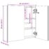 vidaXL LED Bathroom Mirror Cabinet 60x14x62 cm - Image 8