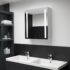 vidaXL LED Bathroom Mirror Cabinet 60x14x62 cm