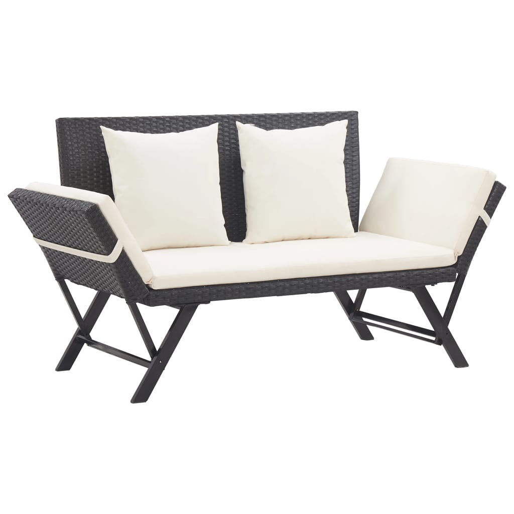 8719883729299_a_en_hd_1 vidaXL Garden Bench with Cushions 176 cm Black Poly Rattan - Image 1