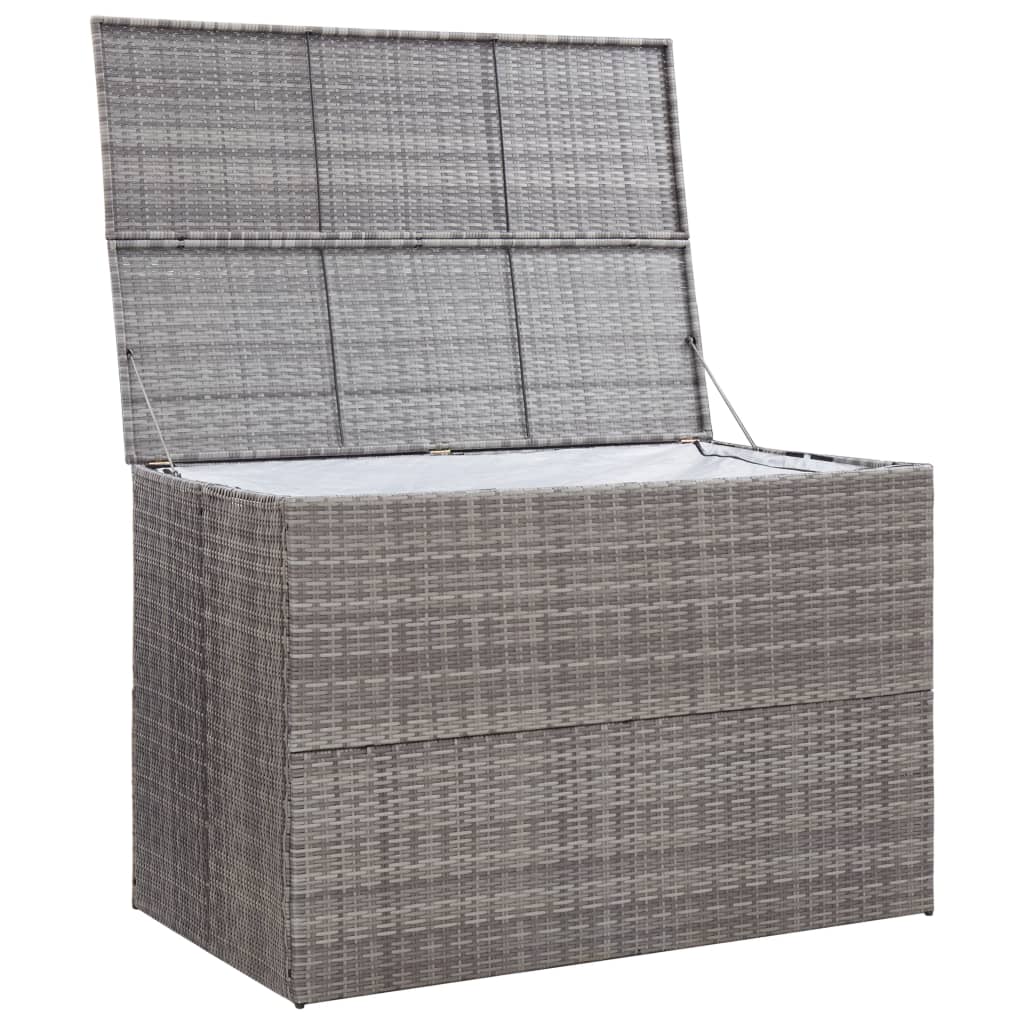 8719883732121_g_en_hd_3 vidaXL Garden Storage Box Grey 150x100x100 cm Poly Rattan - Image 4