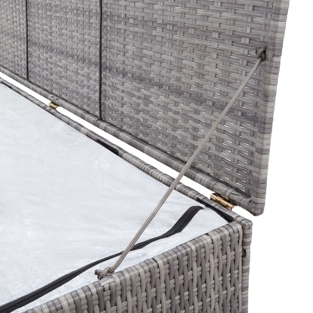 8719883732121_g_en_hd_5 vidaXL Garden Storage Box Grey 150x100x100 cm Poly Rattan - Image 6