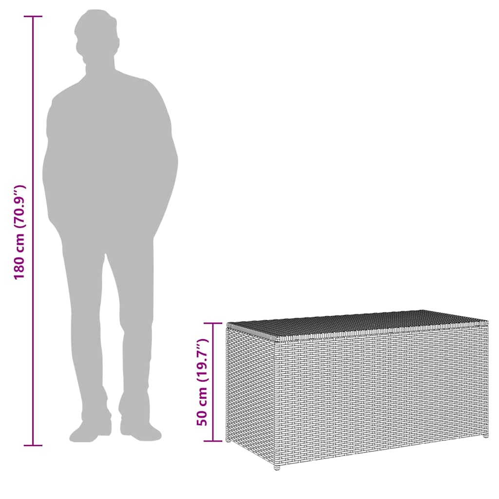 8719883732169_g_en_hd_7 vidaXL Garden Storage Box Poly Rattan 100x50x50 cm Black - Image 8