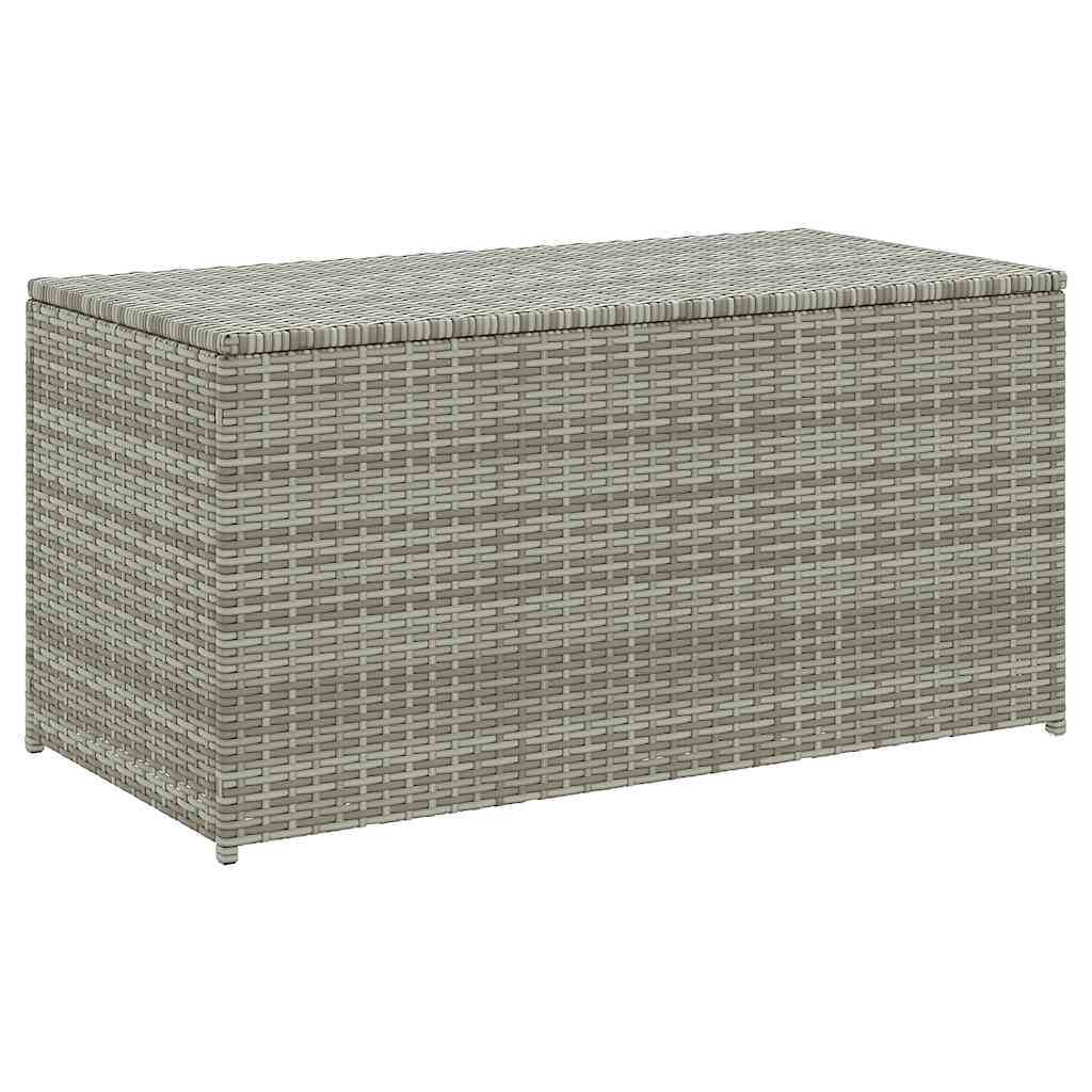 8719883732183_a_en_hd_1 vidaXL Garden Storage Box Poly Rattan 100x50x50 cm Grey - Image 2