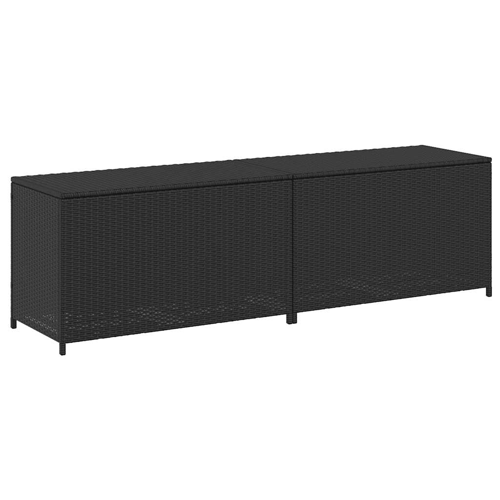 8719883732190_g_en_hd_2 vidaXL Garden Storage Box Poly Rattan 200x50x60 cm Black - Image 4