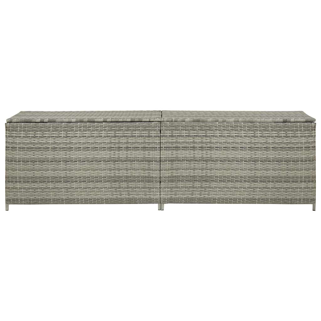 8719883732213_g_en_hd_1 vidaXL Garden Storage Box Poly Rattan 200x50x60 cm Grey - Image 3