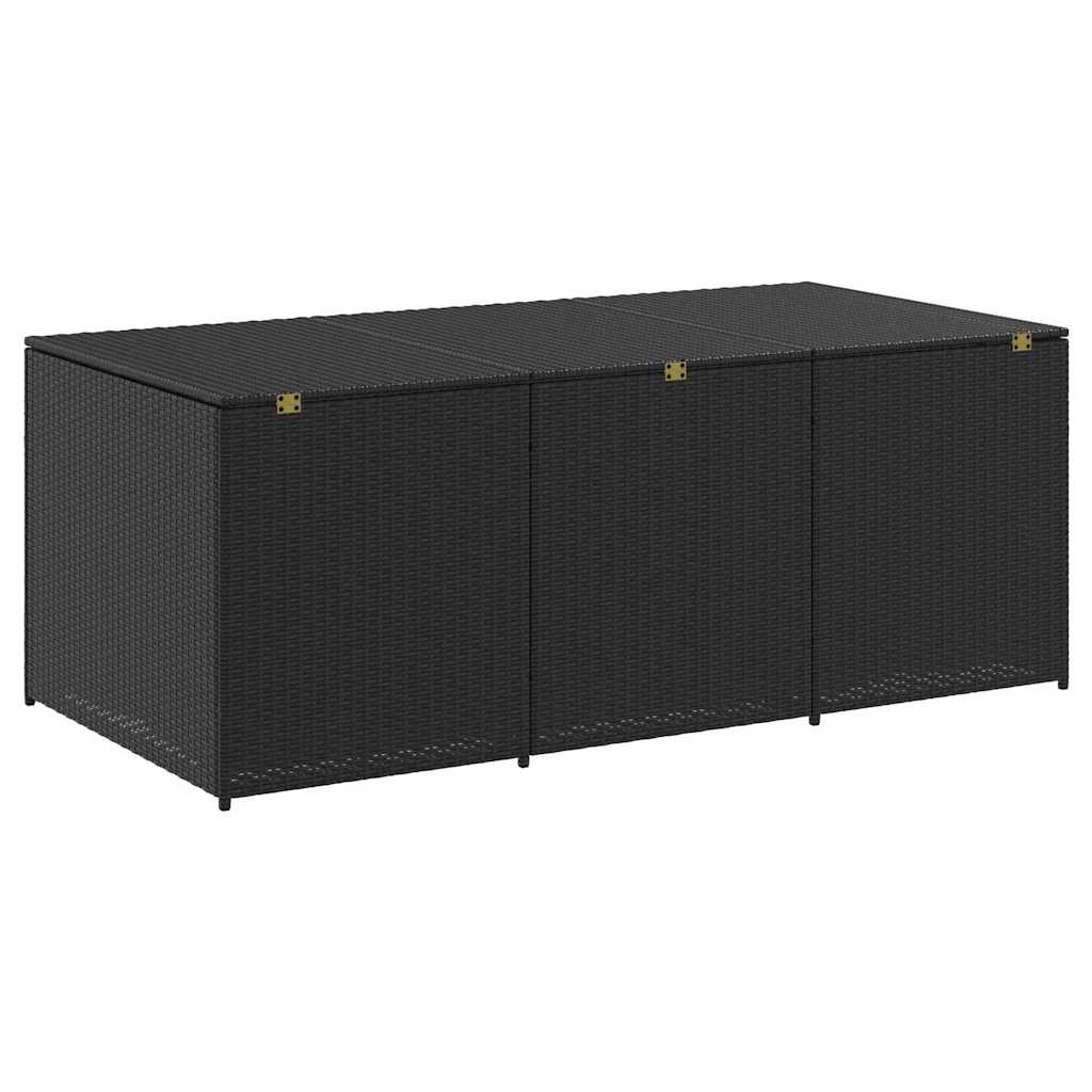 8719883732220_g_en_hd_4 vidaXL Garden Storage Box Poly Rattan 180x90x70 cm Black - Image 6
