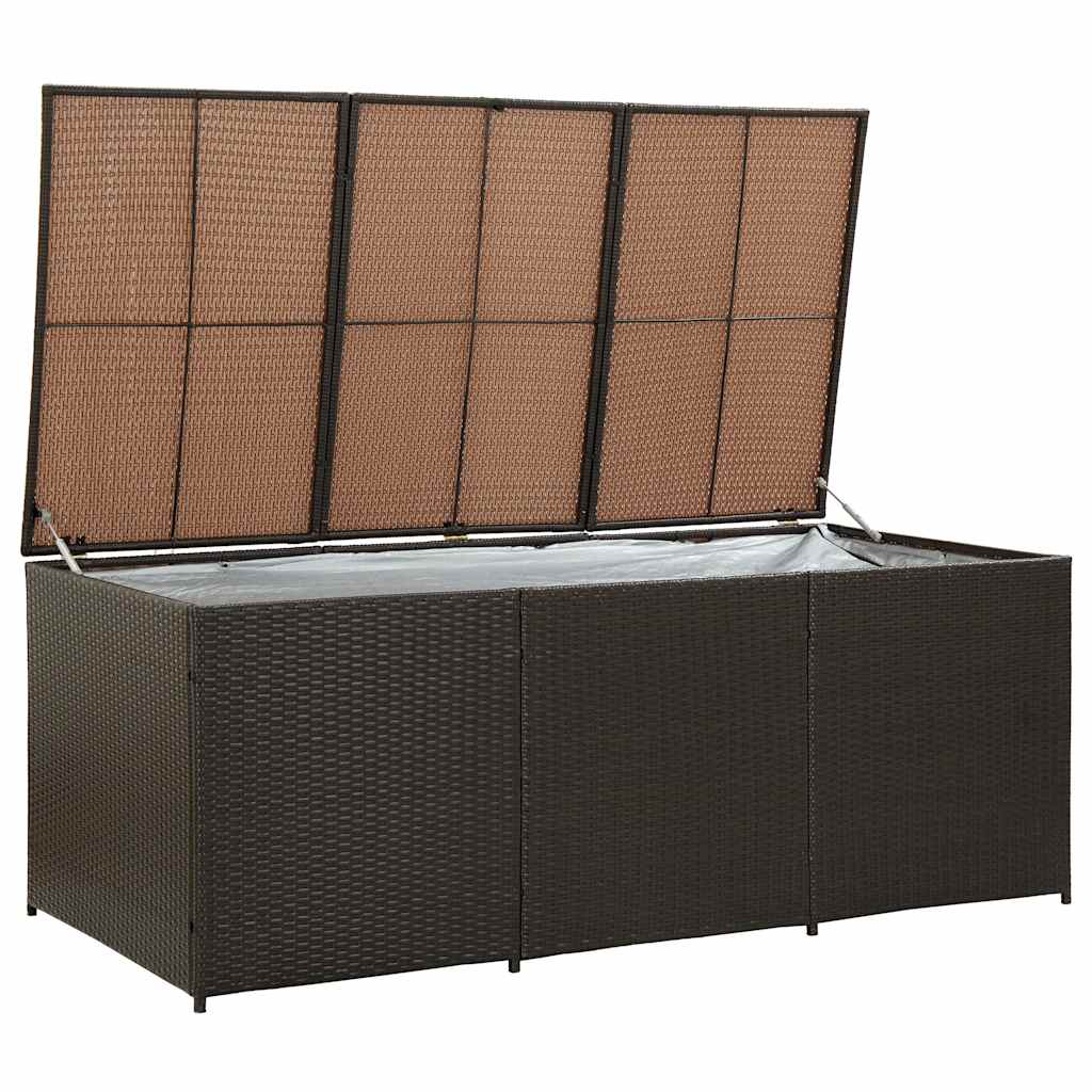 8719883732237_g_en_hd_1 vidaXL Garden Storage Box Poly Rattan 180x90x70 cm Brown - Image 3