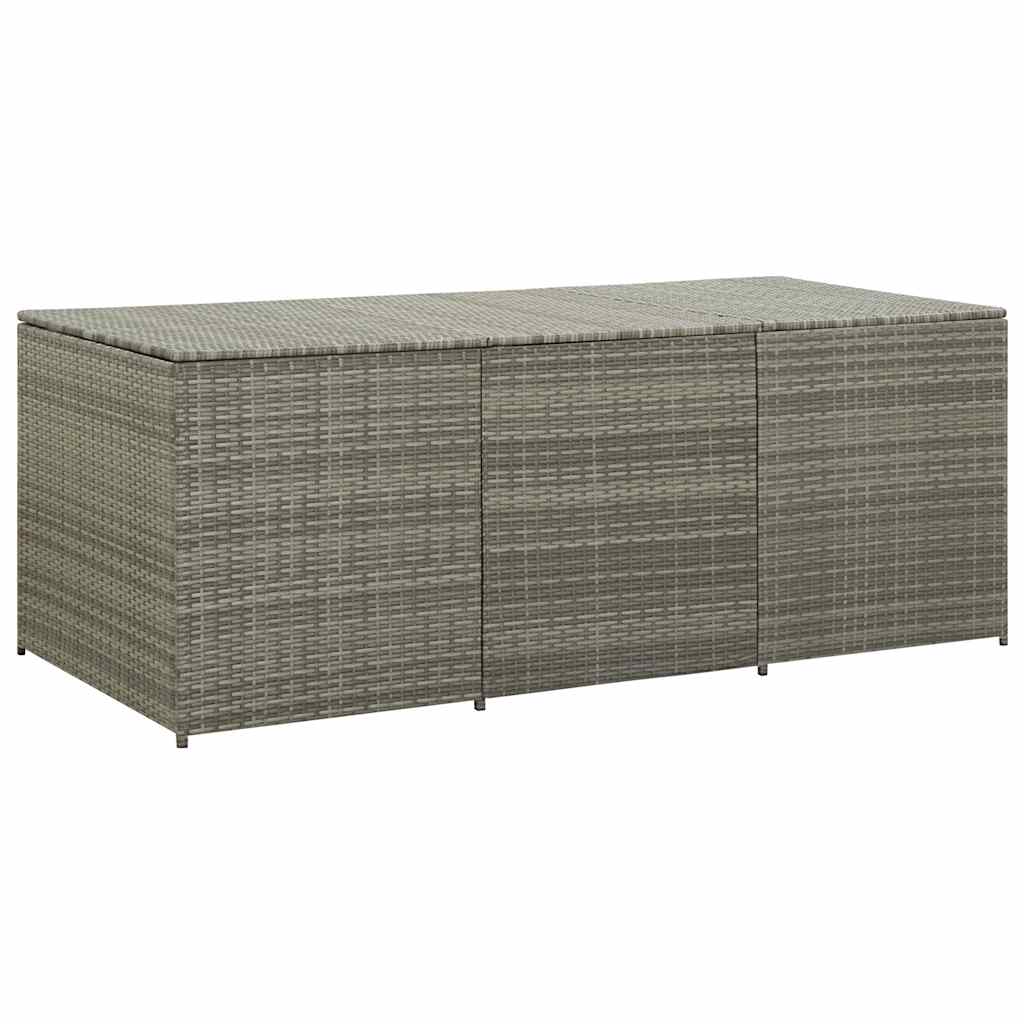 8719883732244_a_en_hd_1 vidaXL Garden Storage Box Poly Rattan 180x90x70 cm Grey - Image 2
