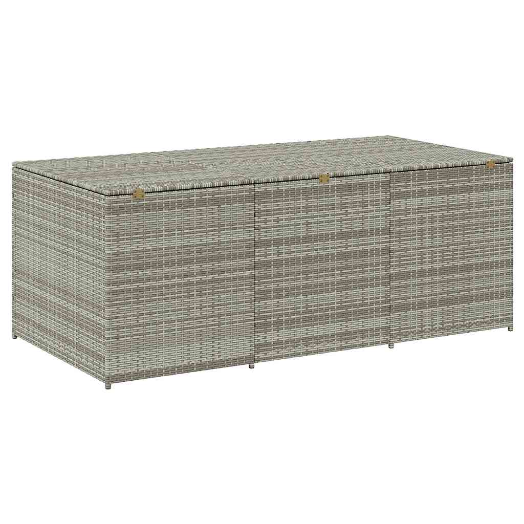 8719883732244_g_en_hd_4 vidaXL Garden Storage Box Poly Rattan 180x90x70 cm Grey - Image 6